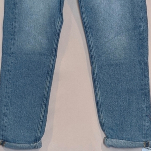 ASOS 100% Cotton Light Wash Cuffed Hem Jeans size 30x32 - Picture 3 of 8